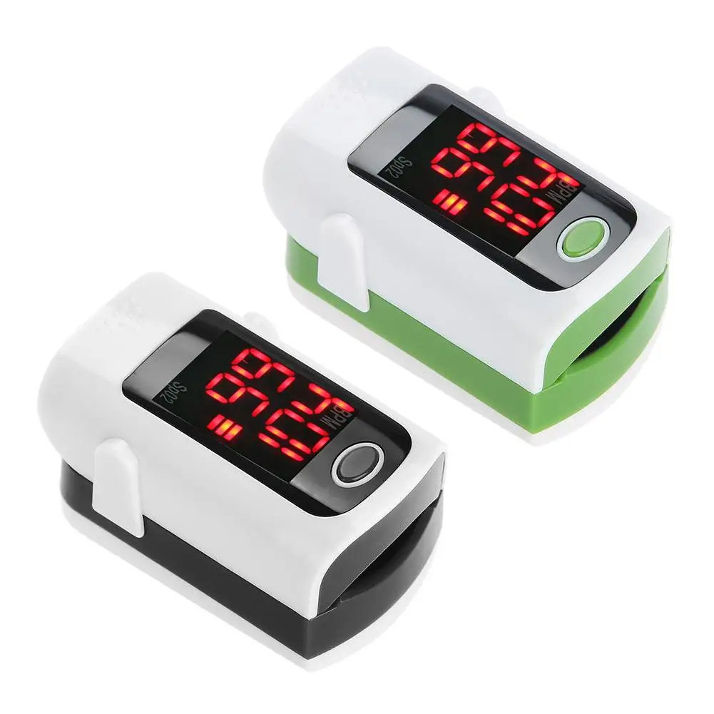 

2Color Portable Fingertip Pulse Oximeter SpO2 Blood Oxygen Saturation Monitor with LED Display