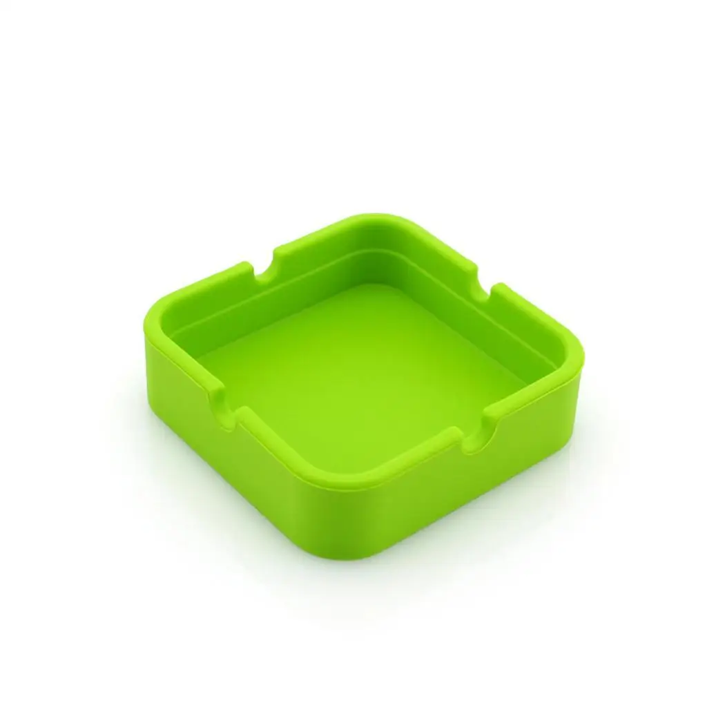 Lightweight Eco-Friendly Fall Resistant Square Shape 52g Solid Yellow Red Green Blue Black Ashtray | Дом и сад