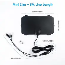 Горячая 200 Миля Диапазон Внутренняя антенна ТВ цифровая HD Skywire цифровая HD ТВ 1080 p антенна