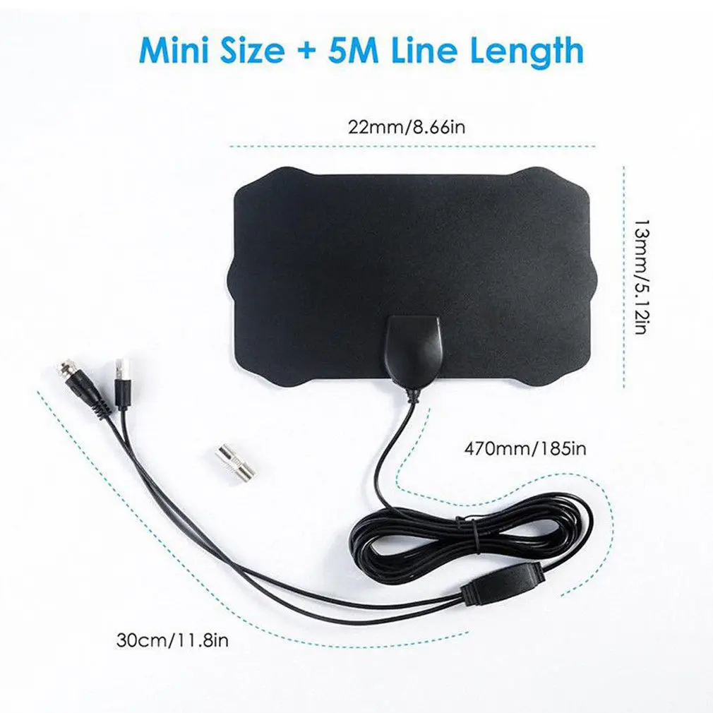 

Hot 2019 200 Mile Range Indoor Antenna TV Digital HD Skywire Digital HDTV 1080p Antenna