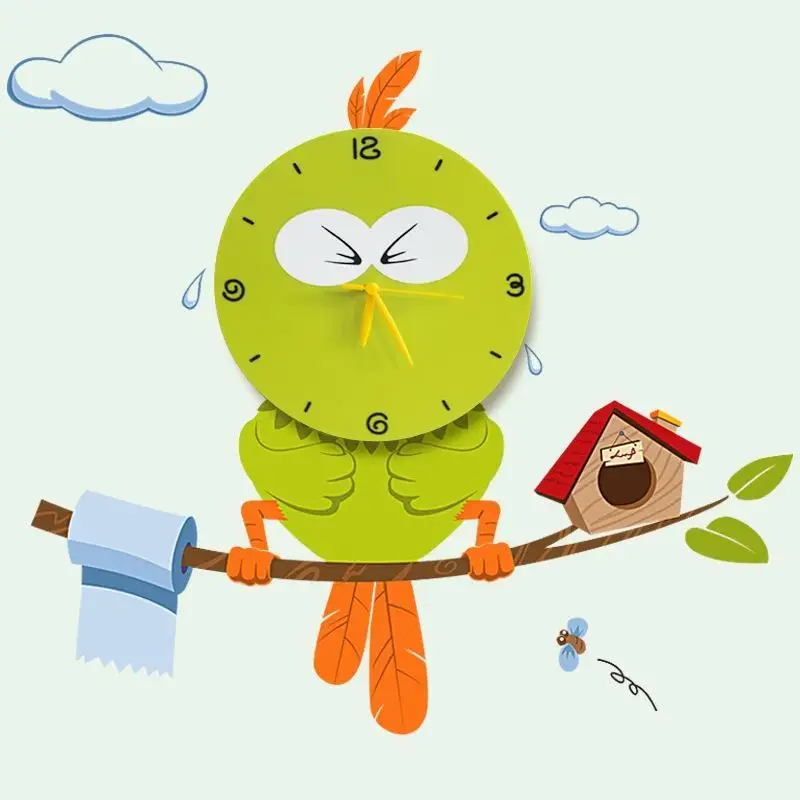 

Adeeing Creative Diy Wall Clock With Removable Sticker 3d Decoration Art Clock Wall Decal Clocks For Kids Room Home Decor