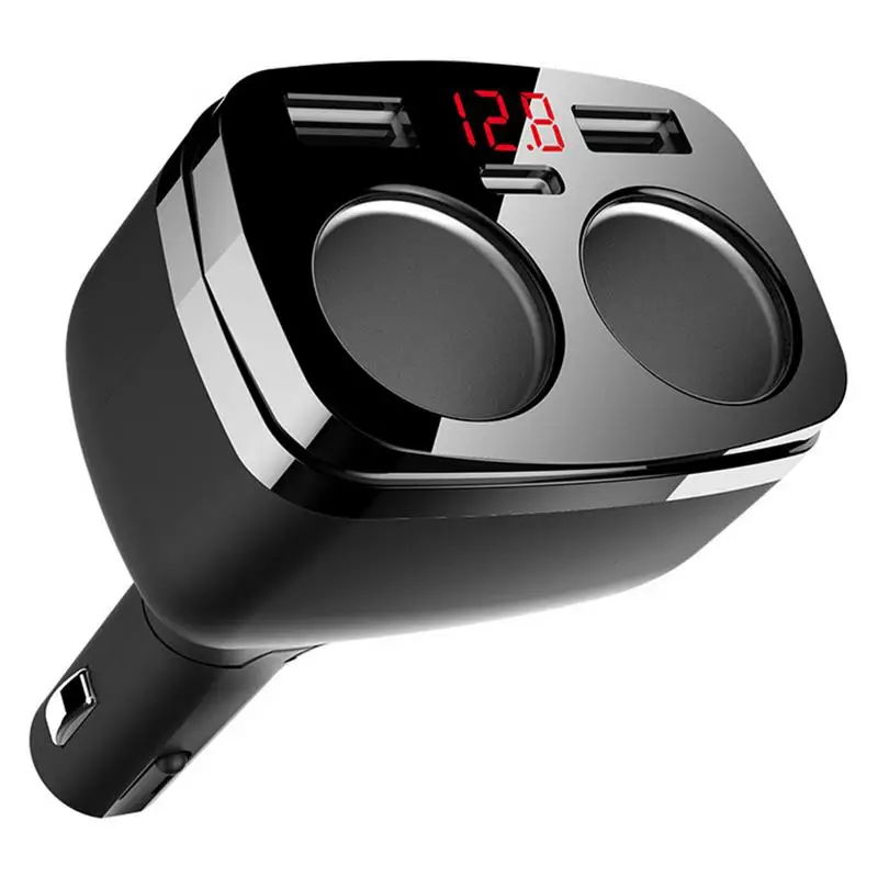 

Universal 1pc QC3.0 6.8A 120w Multi-Function Fast Charge Car Charger 3USB Type-c Interface For Apple And Android