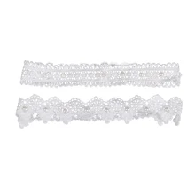 1 пара элегантная Подвязка невесты с кружевом и жемчужинами ног Декор Подвязки Свадебные вечерние украшения аксессуары Подвязка невесты ремень