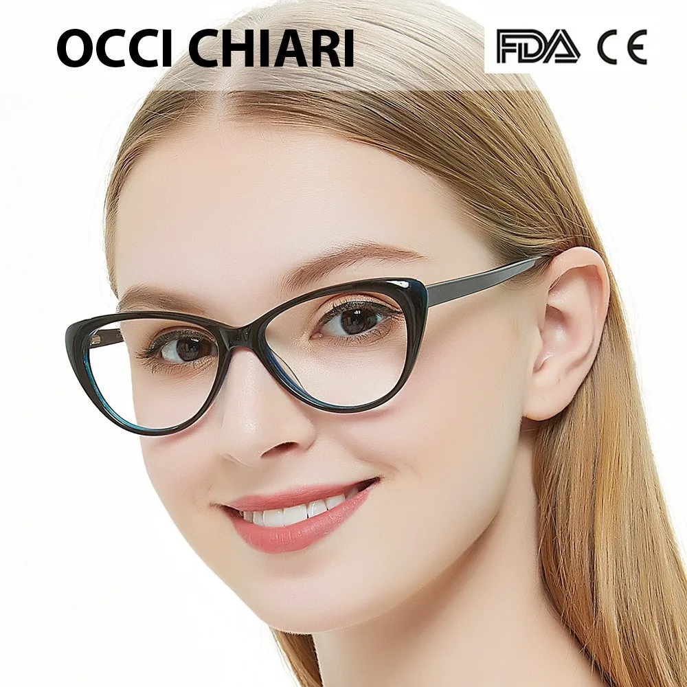 Модные очки в форме кошачьих глаз, ручная работа, линзы по рецепту, медицинские оптические ацетатные очки, оправа для женщин AGNES