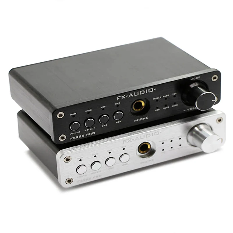 

FX-Audio FX-98S Upgraded Version USB Audio Processor Decoding DAC PCM2704 MAX9722 Pre-Amp JRC NJW1144 Headphone Amplifier