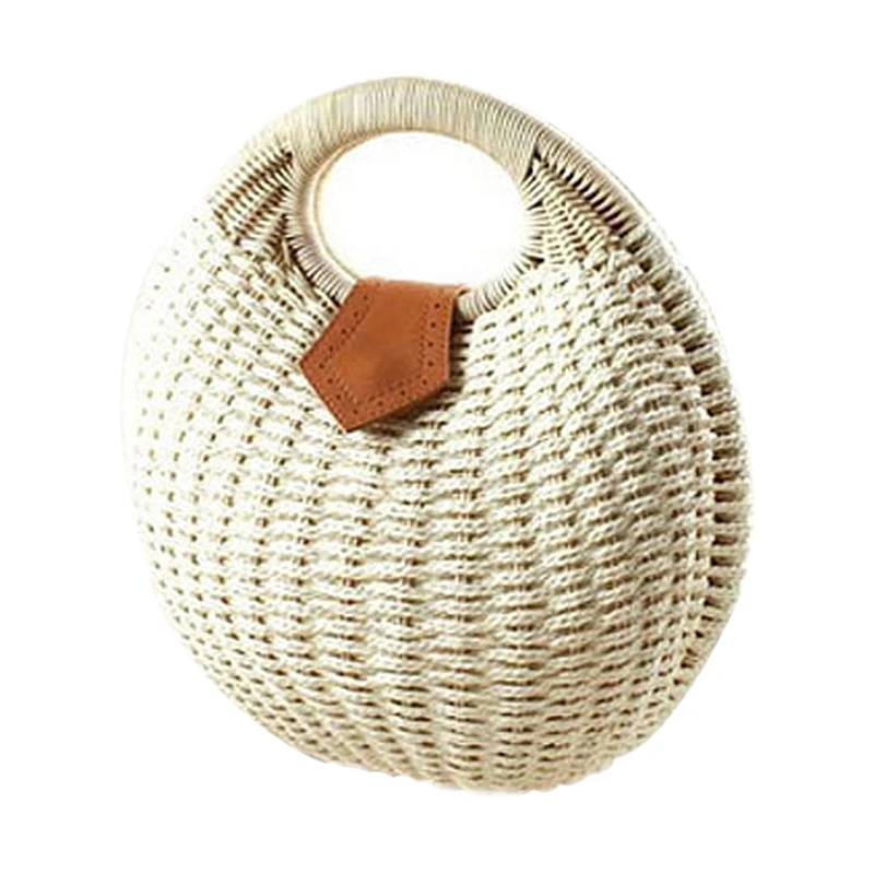 

Snail's Nest Tote Handbag Summer Beach Bags Woman Straw Bags Women's Handbag Rattan Bag
