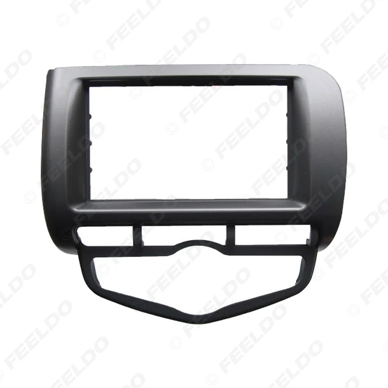 LEEWA Автомобильная Радио фасции рамка для Honda Fit Jazz 2002-2008(Авто AC, RHD) Стерео DVD 2Din Dash Монтажная установка лицевая Рамка комплект