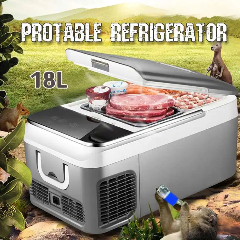 

18L Car Refrigerator Freezer Cooler Car Fridge Compressor for Car Home Picnic Refrigeration Freezer -20~10 Degrees DC 12V 240V