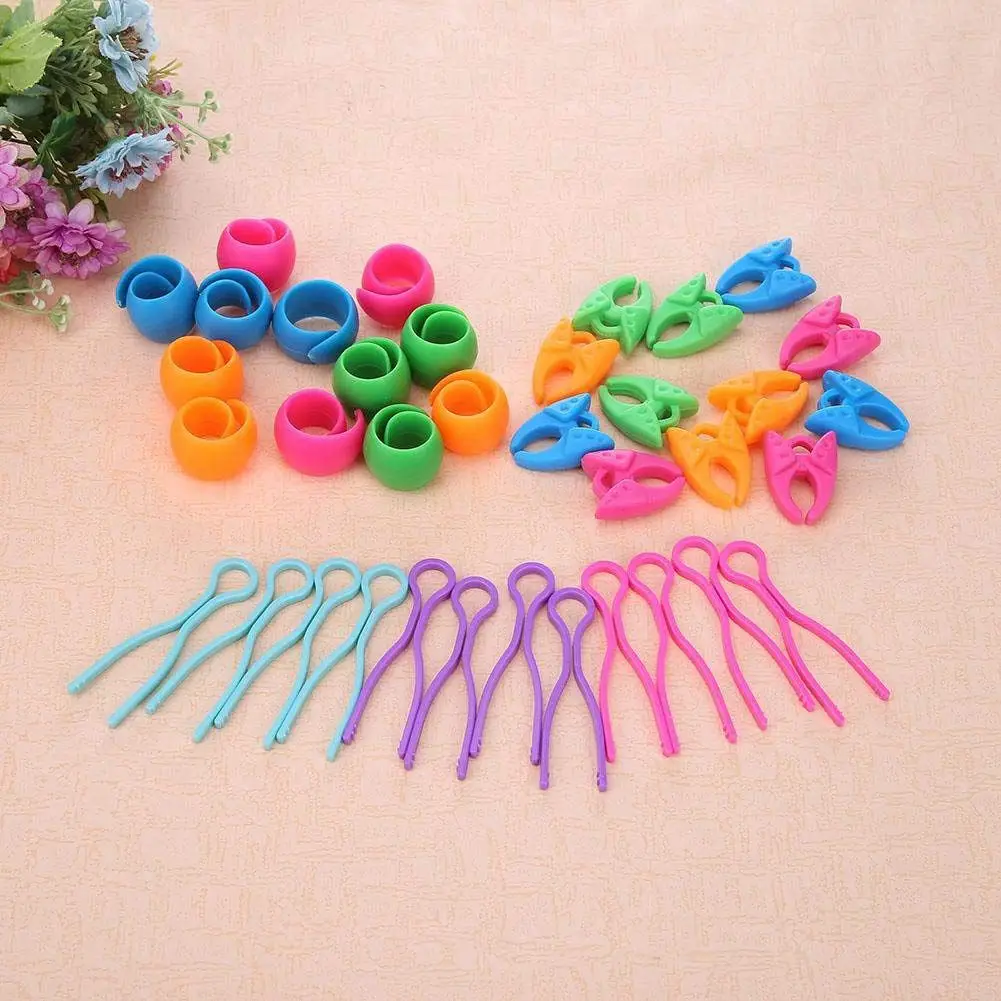 36pcs Silica gel Thread Bobbin Holders Clips DIY Spindle Bobbin Clips