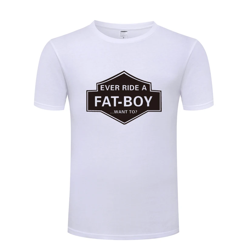 Мужская футболка Fat Boy с забавным смешным юмором шуточная новинка 2018 Повседневная