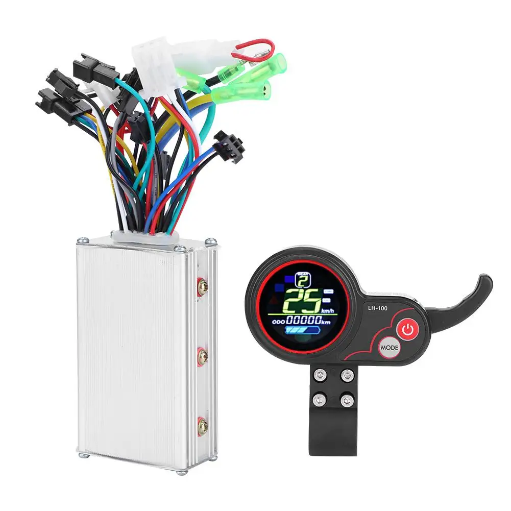 

24V/36V/48V/60V 25W/350W Electric Bicycle Controller LCD Display Panel with Shift Switch Electric Bike E-Bike Scooter Accessory