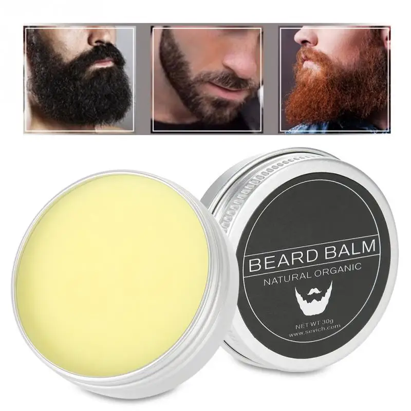 

SEVICH 30g Mens Beard Grooming Balm Mustache Moisturizing Wax Shaving Care Facial Care Goat Beard Shaving Cream Tool for Men