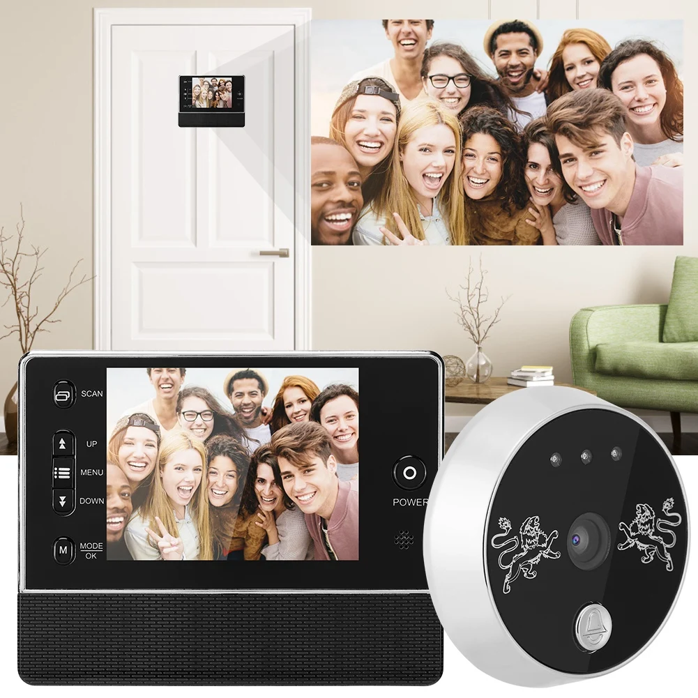 

3.5inch TFT Wireless Visual Doorbell Intercom Video Door Bell Interphone Home Security door bell camera