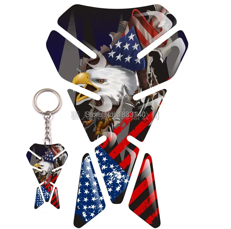 

NEW Motorcycle Stickers Fuel Tank Sticker Fishbone Dispensing Protective Decals Moto Car Universal Motorbike Sticker+Keychain