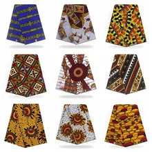 Высокое качество африканская парафинированная ткань настоящий Африканский настоящей надежный нидерландский воск настоящий воск 6 ярдов/партия для нигерийских женщин платье