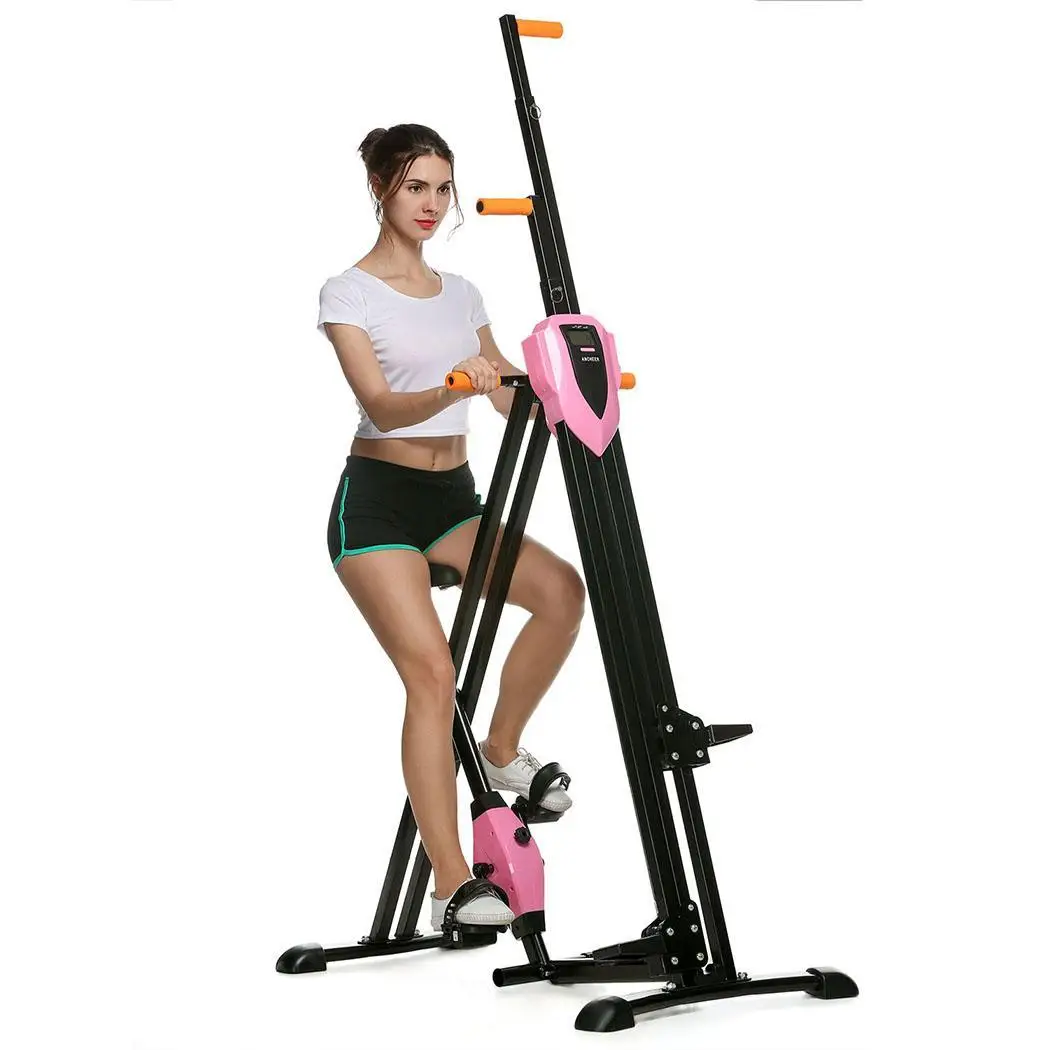 

Digital Display Foldable Vertical Climber Climbing Machine Exercise Training Cardio Stepper Fitness Workout Gym Home Equipment