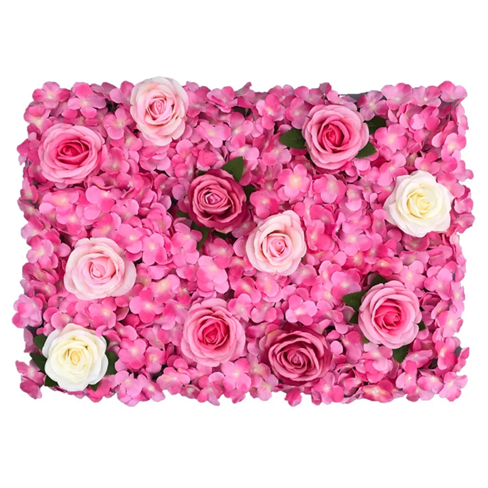Red Pink Rose Flower Planting Wall Decoration Champagne Artificial
