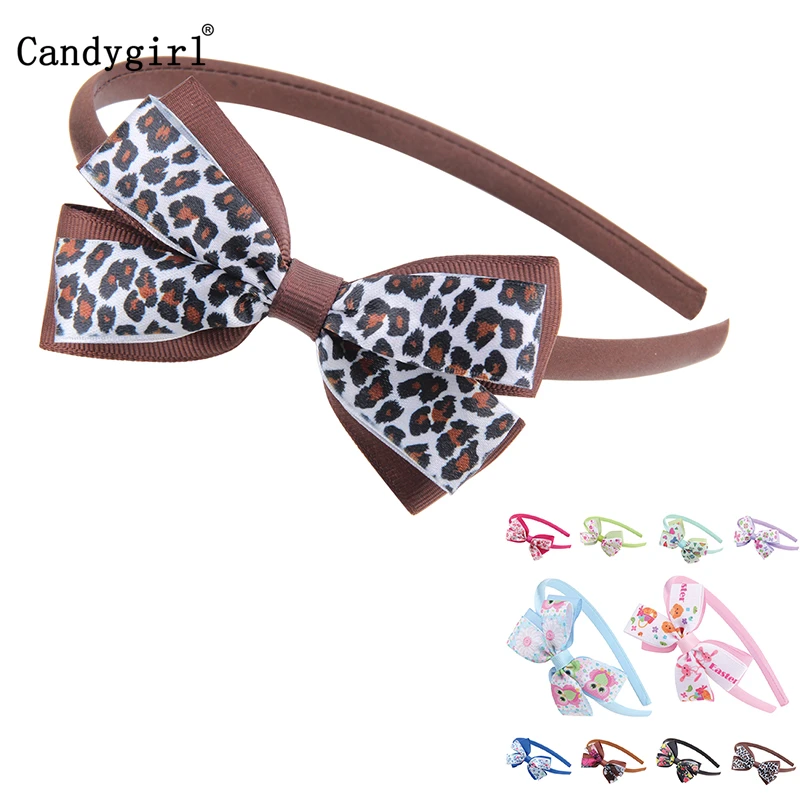 

10pcs Cute Animal Rose Headdress Butterfly Bow Headbands Leopard Headband Women Girls Wreath Hair Headwear Jewelry Accessories