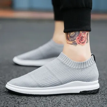 

Summer Men Shoes Gary Sock Sneakers Black Breathable Slip-on Brand Men Casual Shoes Male Adult Sneakers Footwear Male Krasovki