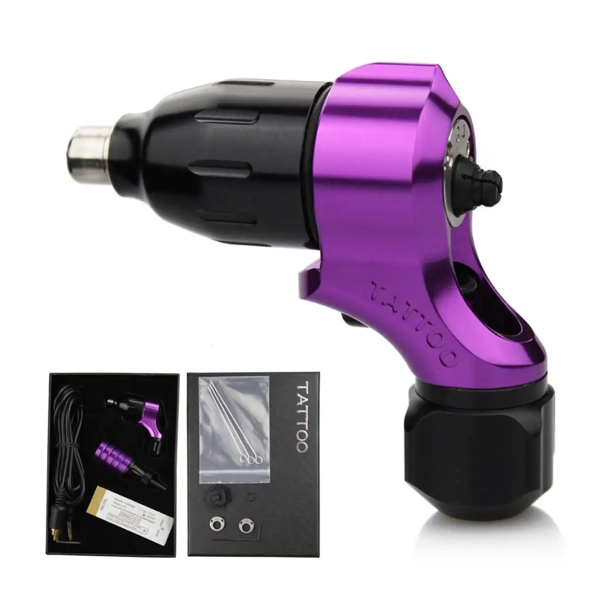 

Professional 12000RPM Rotary Tattoo Machine Gun/ Coreless Motor Machine Kit Adjustable Aluminum Alloy Rotary Tattoo Machine