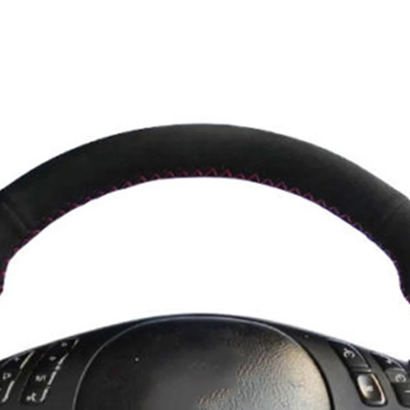 

Suede Steering Wheel Cover Tool For B-MW E46 E39 330i 540i 525i 530i 330Ci M3 Car Steering Wheel Cover Black Auto Accessories