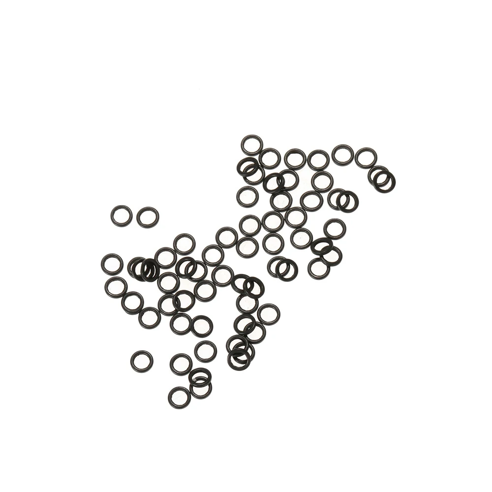 

50PCS Threaded Boilie Bait Rings for Carp Hair Rigs Hooks Carp Fishing Terminal Tackle
