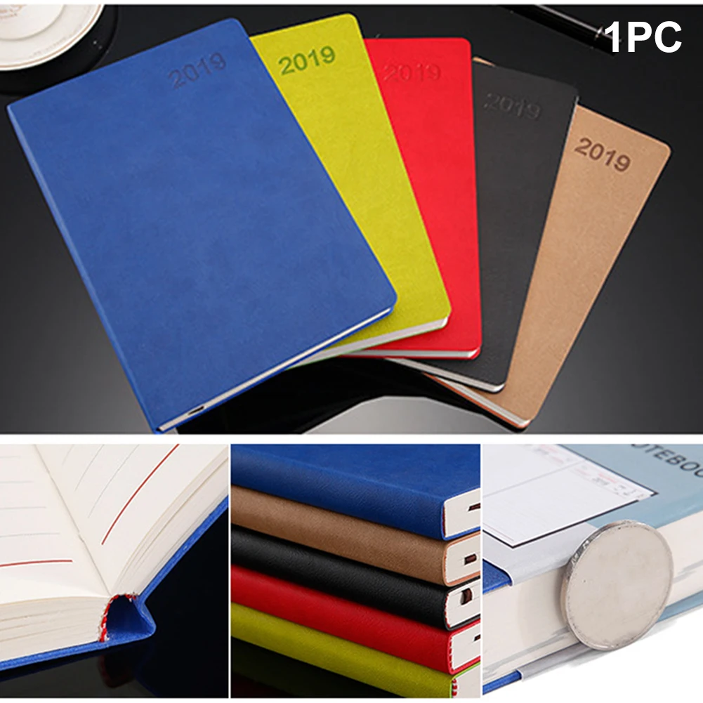 

2019 Year Diary School Notebook Calendar Agenda View Softcover Annual Planner Schedule Book Monthly Plan Simple Design