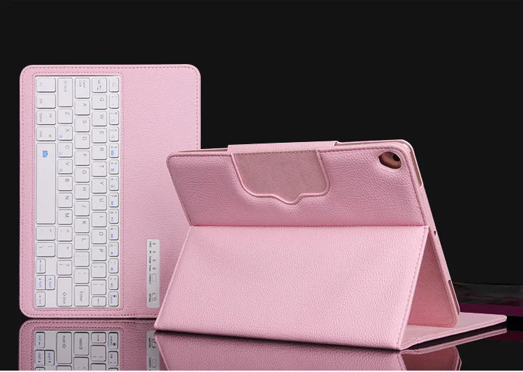 

Tablet Case For Apple ipad air air 2 pro 9.7 2017 2018 9.7 Bluetooth Keyboard Litchi PU Leather Smart Cover +Stylus Pen+Film.