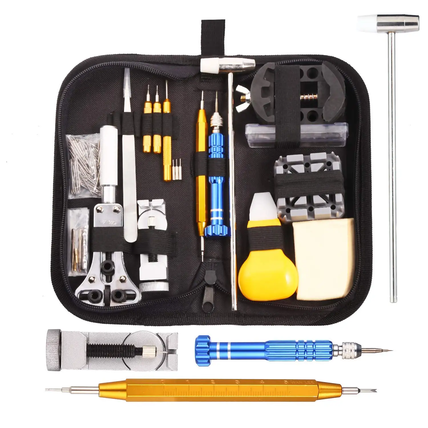 

Watch Repair Kit Professional Multi-Tool Portable Watchmaker Watch Repair Tool Set Perfect for Beginners Professionals Watchma