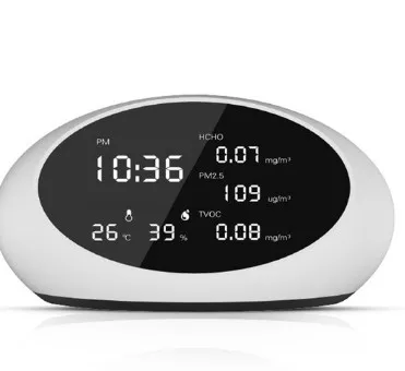 

Digital Air Quality Monitor PM2.5 Detector Tester HCHO/TVOC/Formaldehyde /Temperature Humidity Meter Diagnostic Tool