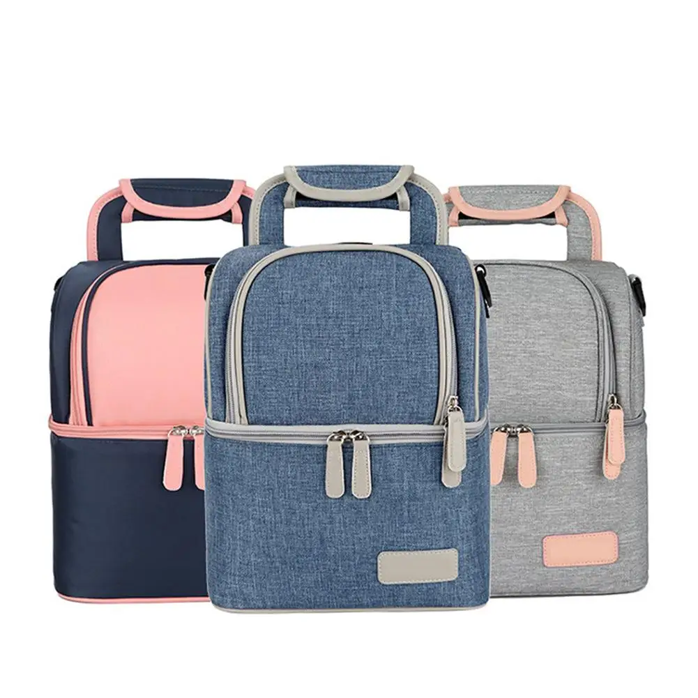 

Backpack Breast Milk Bag Waterproof Storage Bag Double-Layer Cooler Bag Outdoor Milk Bag Lunch Bag