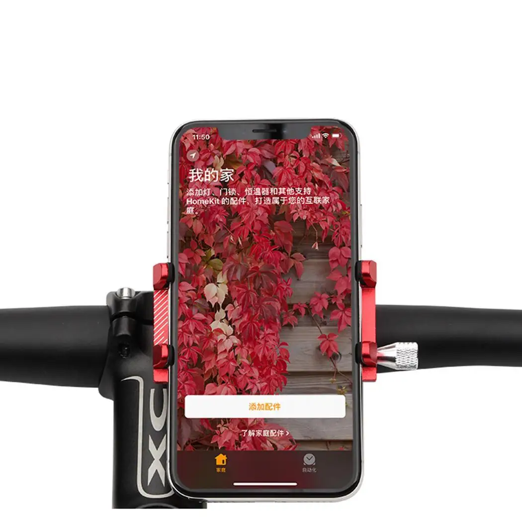 

Mobile Phone Holder Metal General Bicycle Motorcycle Handlebar Phone Square Claw, Telescopic Spiral Holder Bike Stand Bike Stand