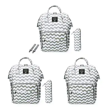 

Wave Maternity Waterproof Diaper Handbag USB Port Large Capacity Travel Mummy Nursing Stroller Baby Care Nappy Backpacks