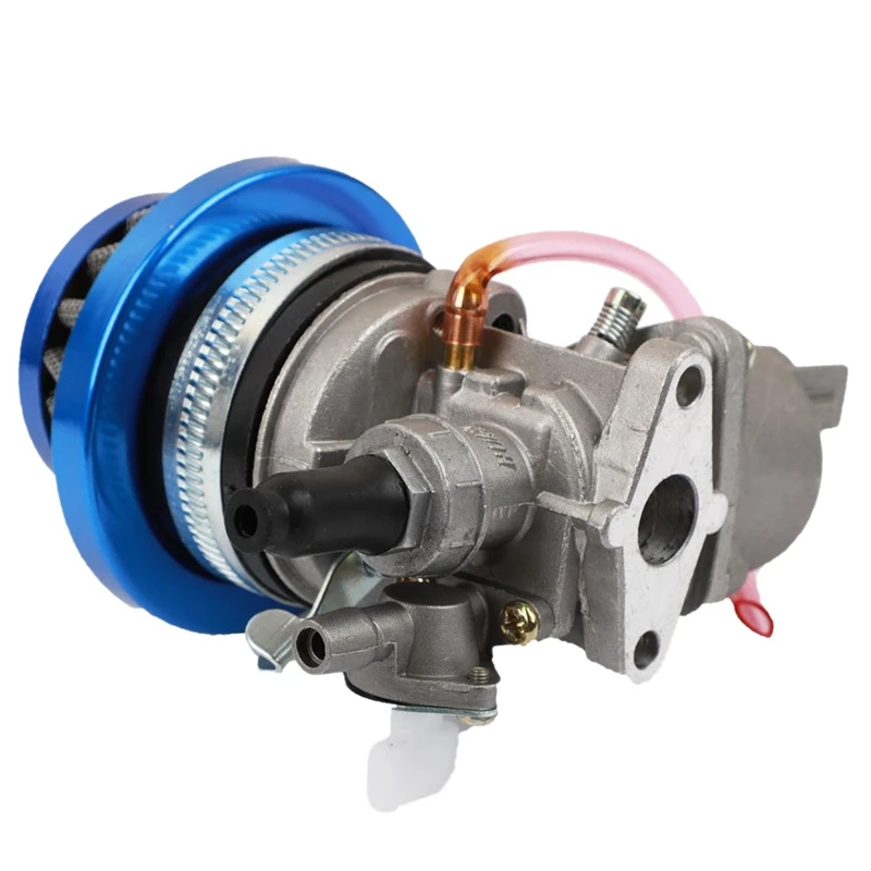

Carburetor Carb Carby + Blue Air Filter + Stack For 2 Stroke 47Cc 49Cc Engine Parts Mini Moto Kids Atv Quad Dirt Pocket Bike M
