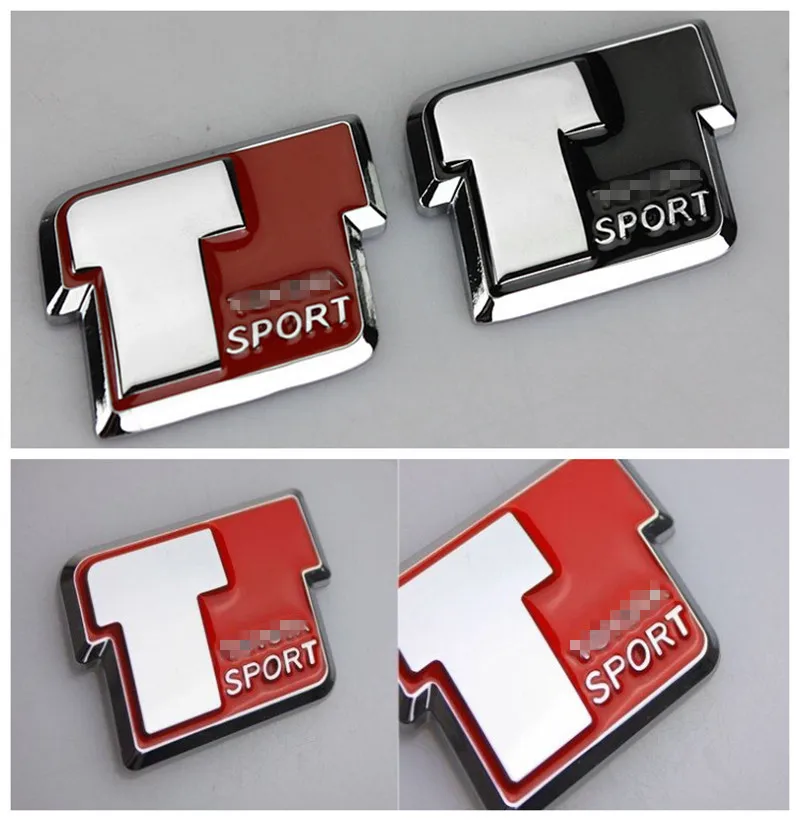 

1Pcs Car T Sport Metal Auto Trunk Lid Sticker Badge Emblem Decoration