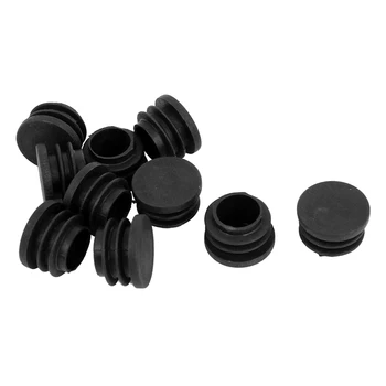 

10 pieces black 22 mm Covers Tube Pipe Diameter Seal Hinge End Cap Inserts