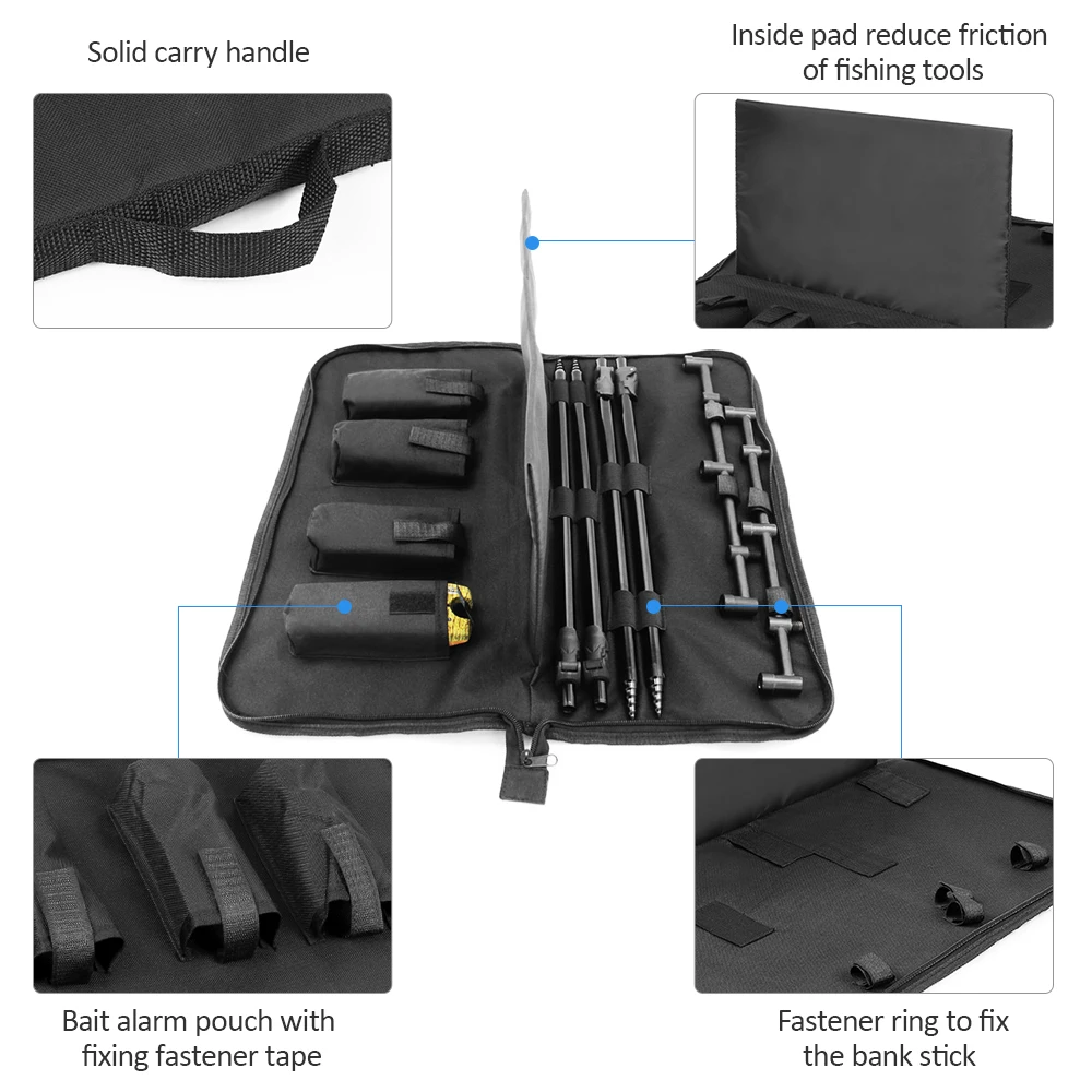 Мягкая сумка для хранения рыболовных инструментов, рыболовный органайзер для бара, рыболовная приманка, сумка для сигнализации