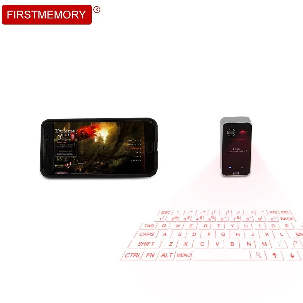 

Wireless Bluetooth Keyboard Virtual Laser Keyboard Projection Mini Portable Keycaps For Android Smart Phone Ipad Tablet PC