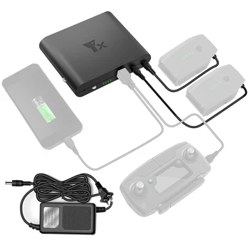 

Charging Power Bank Mobile Power Transverter Outdoor Charger for DJI Mavic Pro Battery Remote Controller Phone US /EU Plug