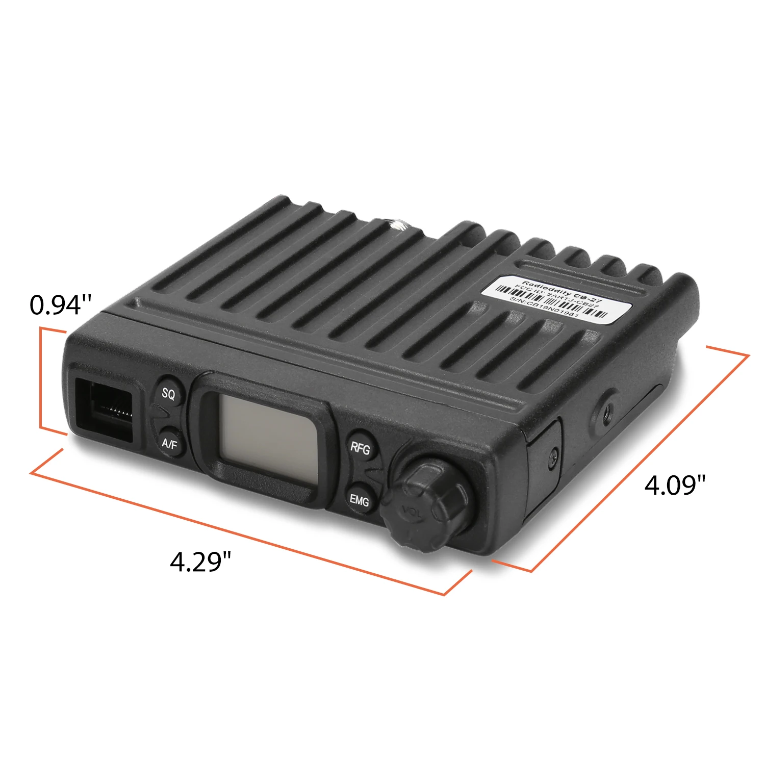 Radioddity CB-27 CB радио безлицензионных с микрофоном 40 канал AM PA Системы RF усиления мобильного мгновенный аварийный канал 9/19