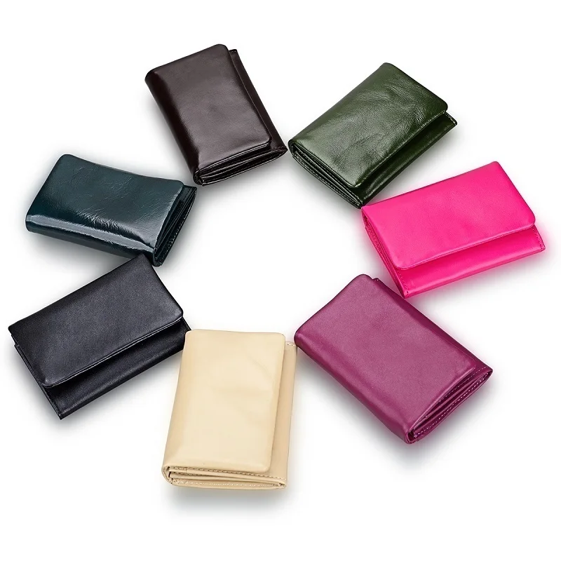 

Fashion Cow Leather Women Coin Purse Mini Small Clutch Card Holder Bags Wallet Carteira femme Feminina Mujer Girl Teenager