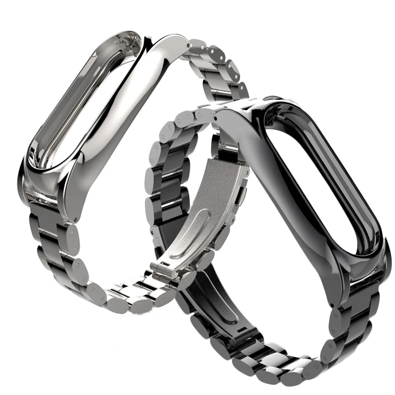 Luxury Stainless Steel Frame Bracelet Wristband Replacement Fashion Women Men Smartwatch Strap For Xiaomi 2 Wrist Watch Strap