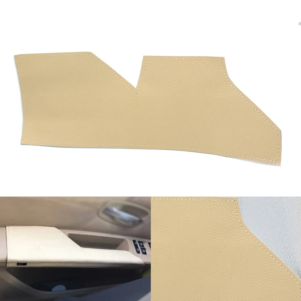 

Car Interior Cow Leather Left Driving Side Door Panel Armrest Handle Pull Protection Cover for BMW 5 Series E60 2007 - 2010