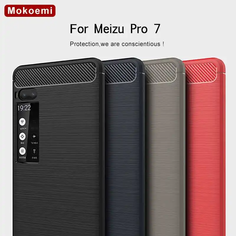 

Mokoemi Fashion Shock Proof Soft Silicone 5.2"For Meizu Pro 7 Case For Meizu Pro 7 Cell Phone Case Cover