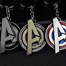 Модные креативные авто металлические Мстители логотип автомобильный брелок для BMW Audi BENZ Porsche Ferrari автомобильный Стайлинг