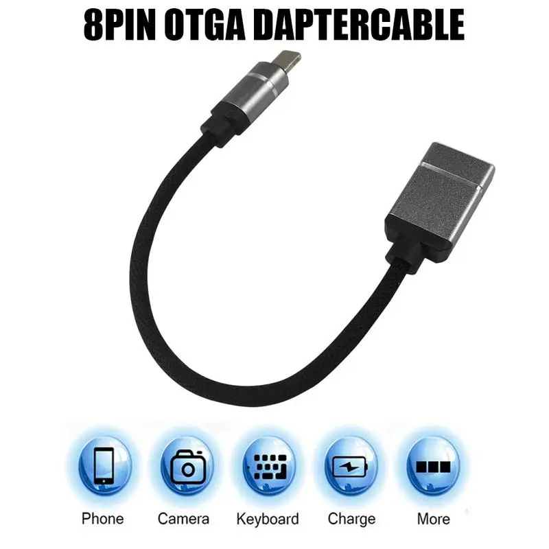 

Lightning To USB Otg Applies Apple OTG Line I8 To Connect U Disk Electronic Organ MIDI Camera Cable Adapter