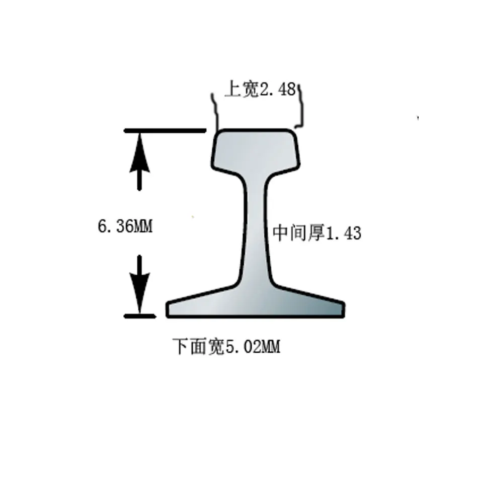 G Scale Length 50CM Rail Strip Model Kits Diy Micro Train Railway Sand Table Scene Materials Accessorise 1Pcs 4