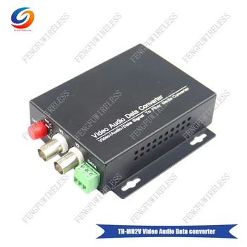 

Best price 1 Pair2 Channels Video Audio Data To Fiber Converter fiber media converter with 4port WDM Camera port