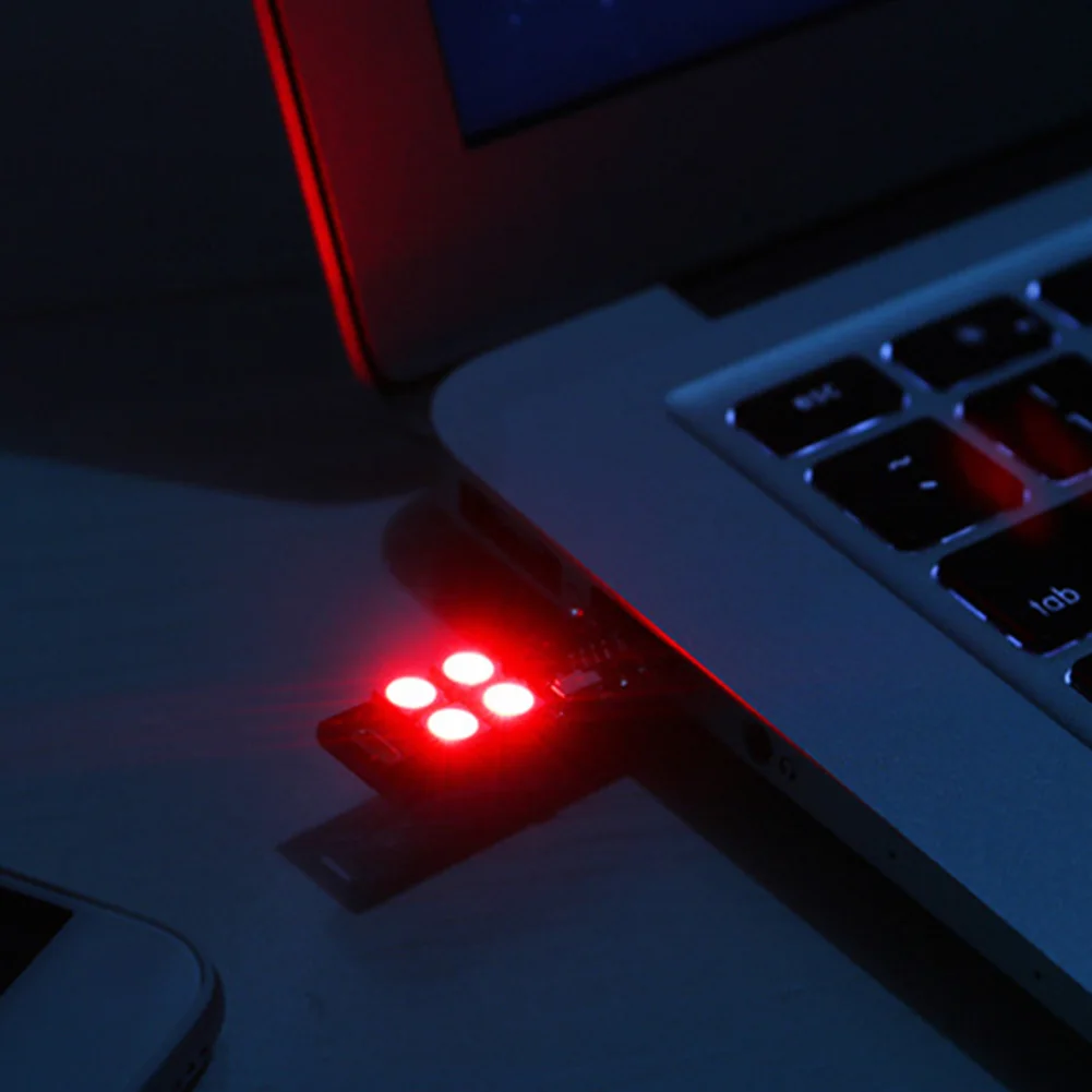 Цветная (RGB) 4 LEDs в наличии 7 цветов вечерние USB рштепселя Управление ночное мини