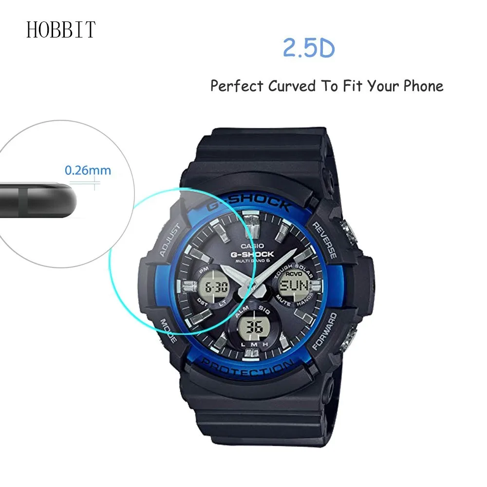 Закаленное стекло 9 ч для Casio GAW 100B PRW 60 70000.3mm 2.5D прозрачное устойчивое к царапинам 2